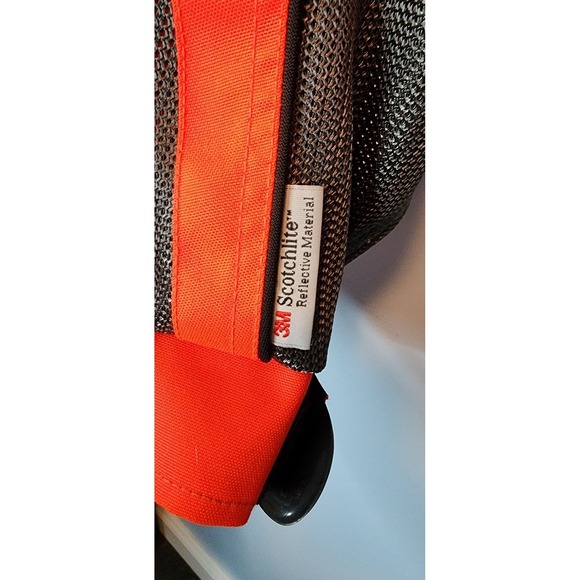 Olympia Moto Sports Mesh Motorcycle Jacket Orange 2XL Padded Cordura EXC - Picture 2 of 16